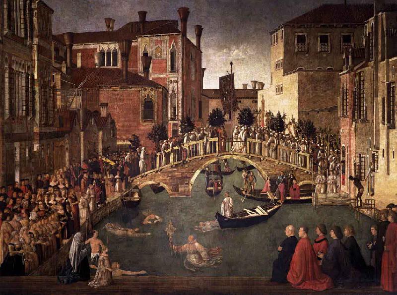 Gentile Bellini Miracle of the Cross at the Bridge of San Lorenzo